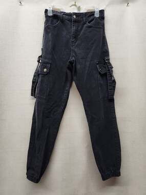 Forever 21 Cargo Black Pants